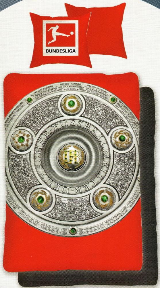 Bettwäsche Fußball Bundesliga - Meisterschale - 135 x 200 cm - Mikrofaser